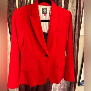 Vince Camuto tailored blazer in Red Velvet